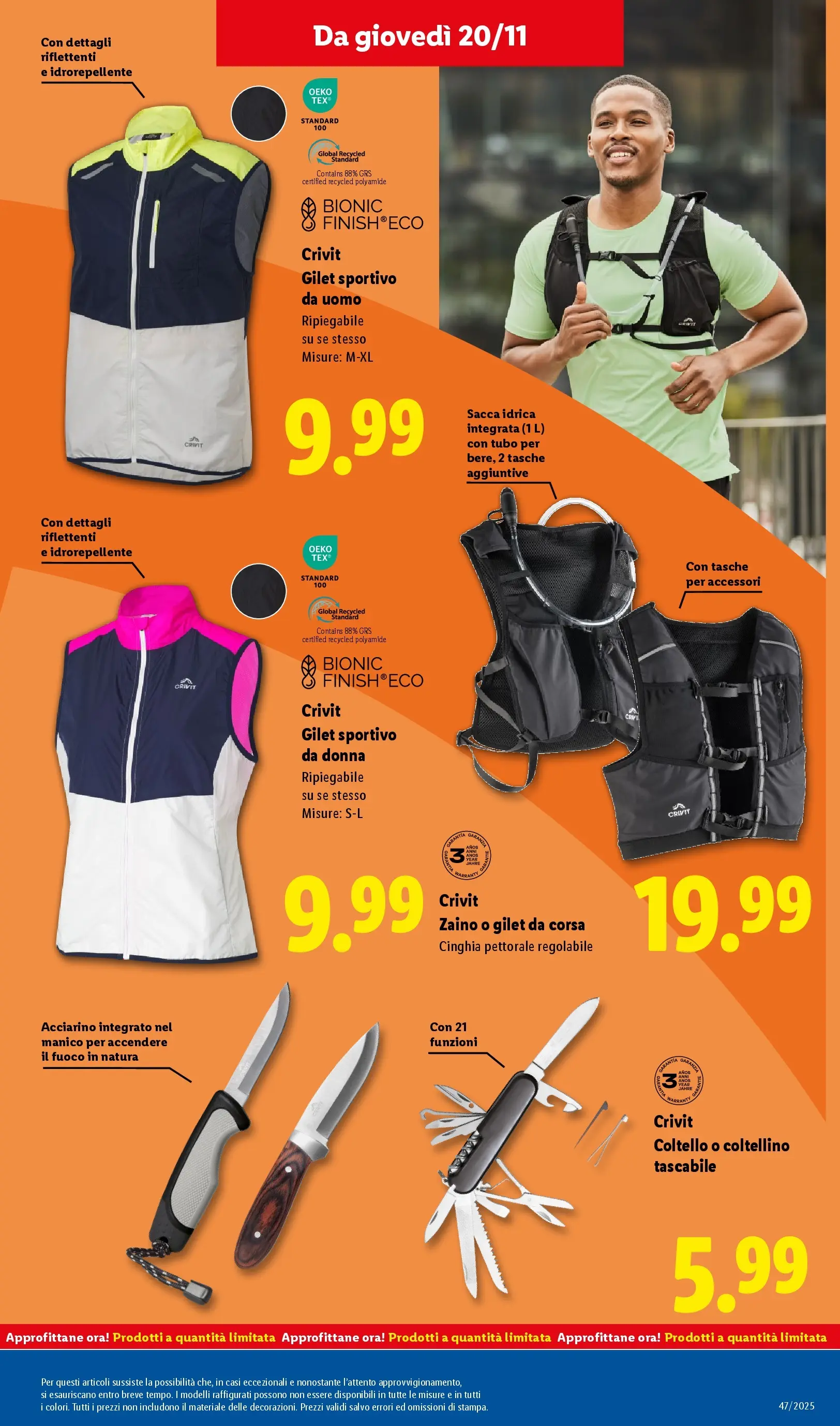 LIDL volantino della prossima settimana dal ﻿16/11/2025﻿ 📣 | Pagina: 54 | Prodotti: Zaino, Tubo, Gilet