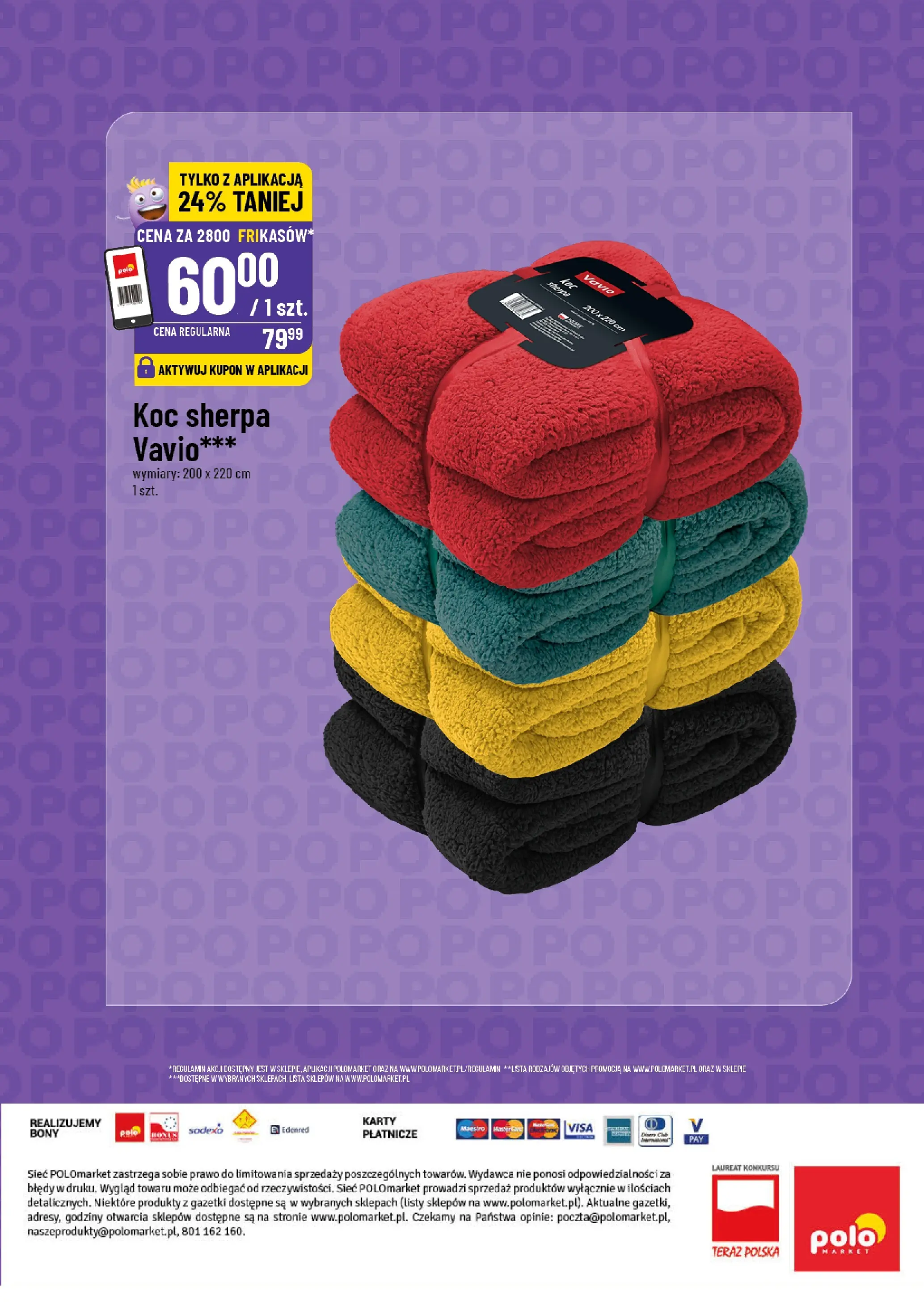 Nowa POLOmarket gazetka od jutra 12.11.2025 (PDF) | Strona: 6 | Produkty: Koc