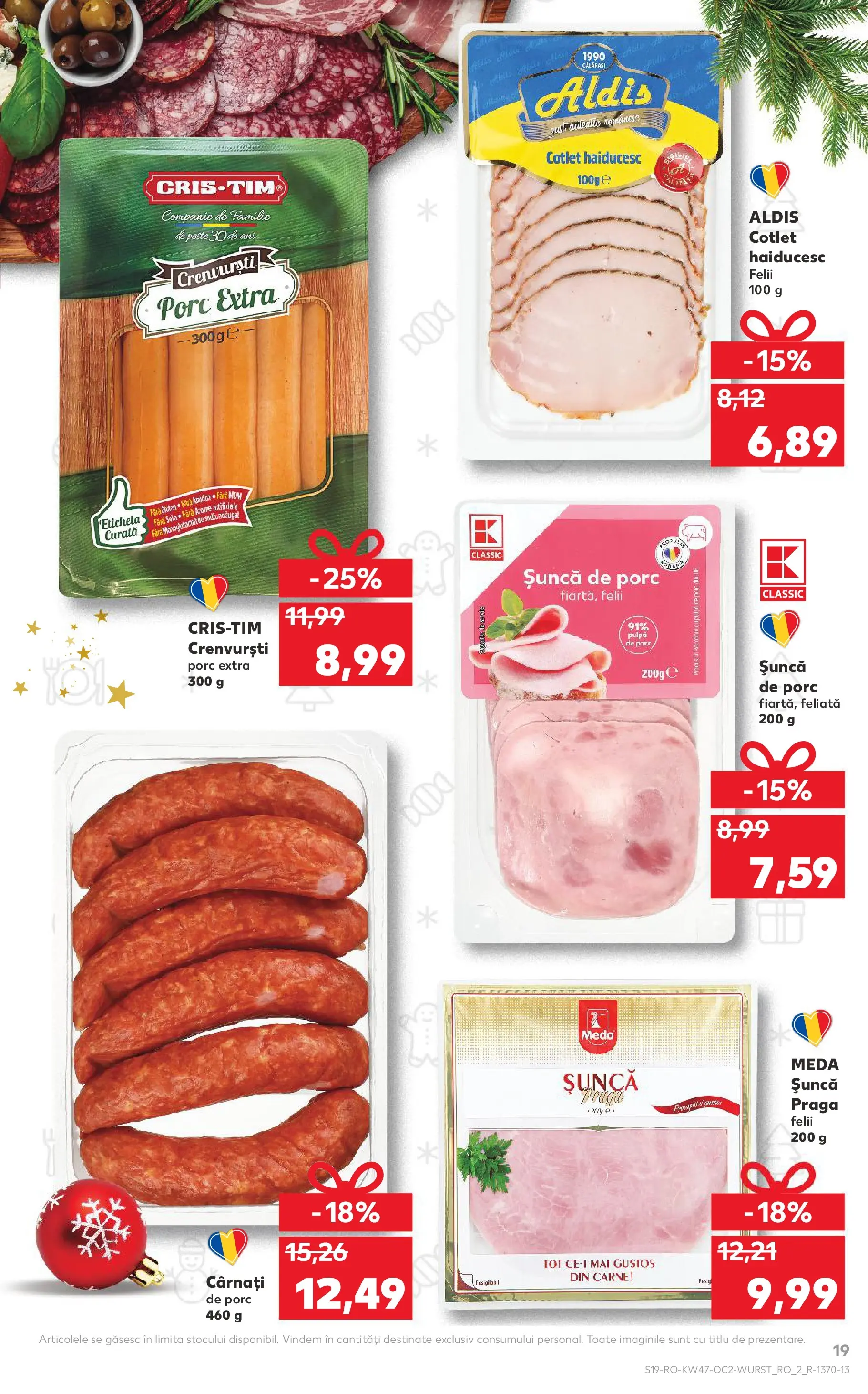 Catalog Kaufland - Comarnic 18.11.2025 - Revista si Oferta | Pagină: 19 | Produse: Lait de coco, Crenvurști, Pește, Cârnați