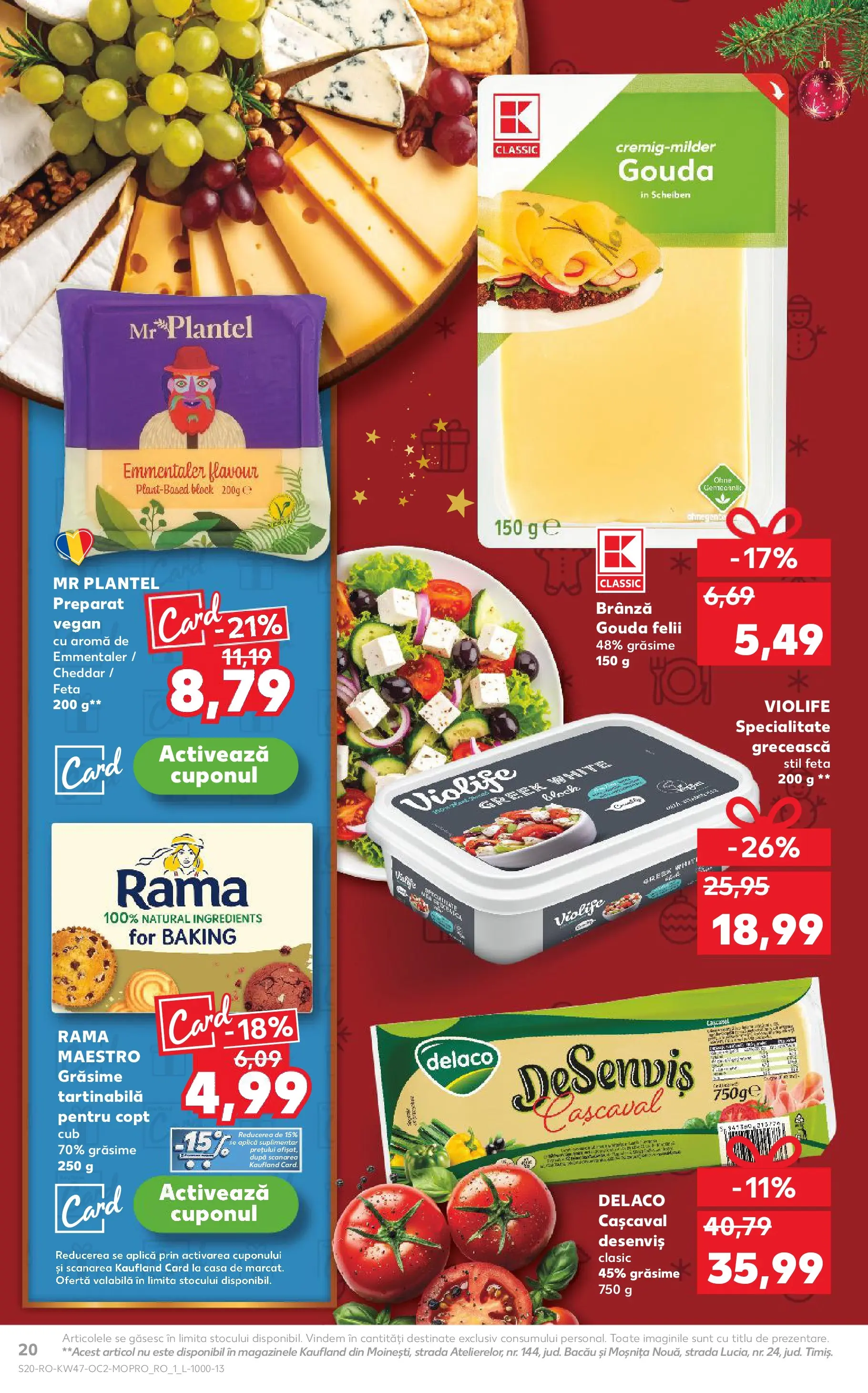 Catalog Kaufland - Comarnic 18.11.2025 - Revista si Oferta | Pagină: 20 | Produse: Light Kedi Konservesi, Cașcaval, Brânză, Gouda