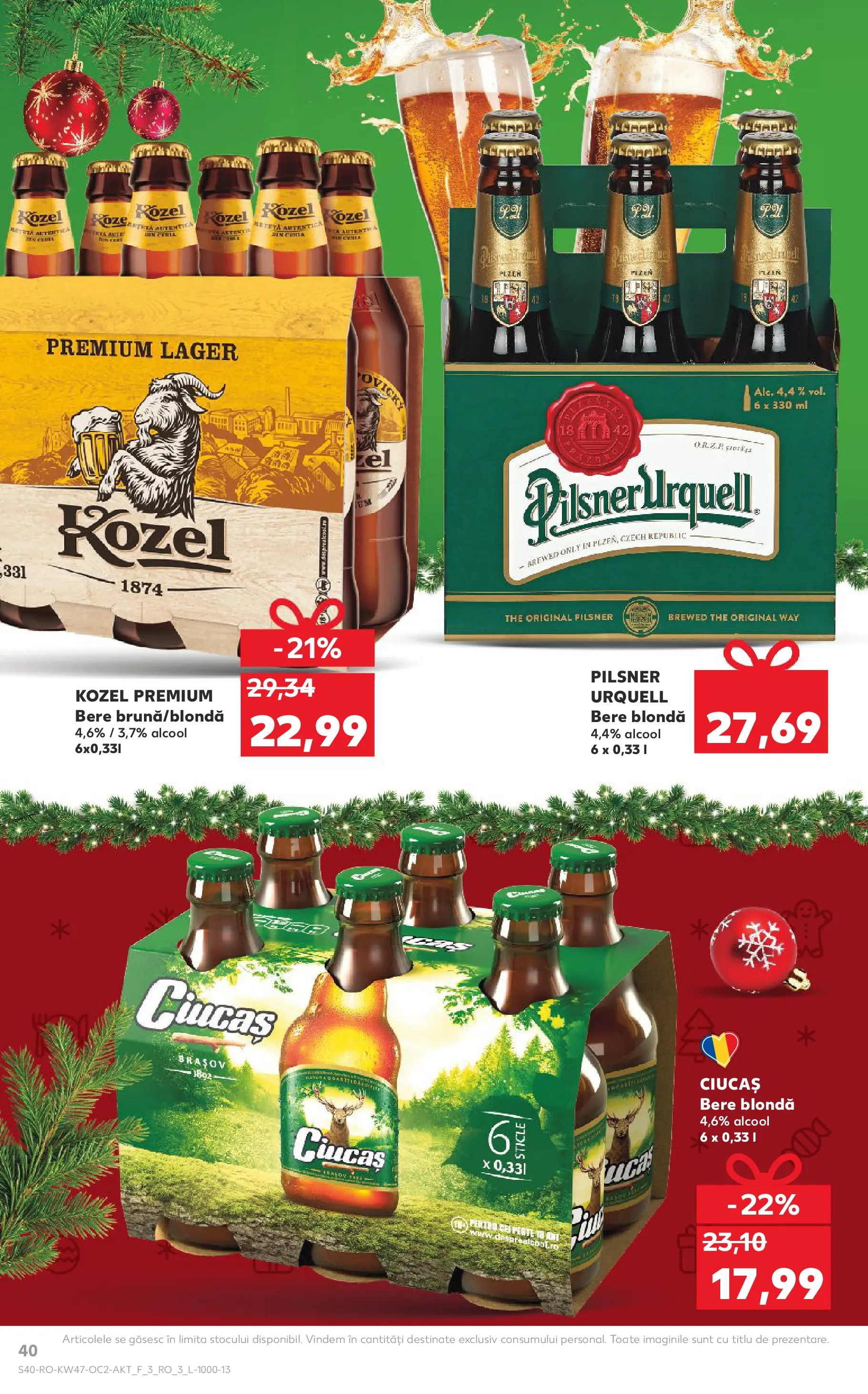 Catalog Kaufland - Domnesti 18.11.2025 - Revista si Oferta | Pagină: 40 | Produse: Bere