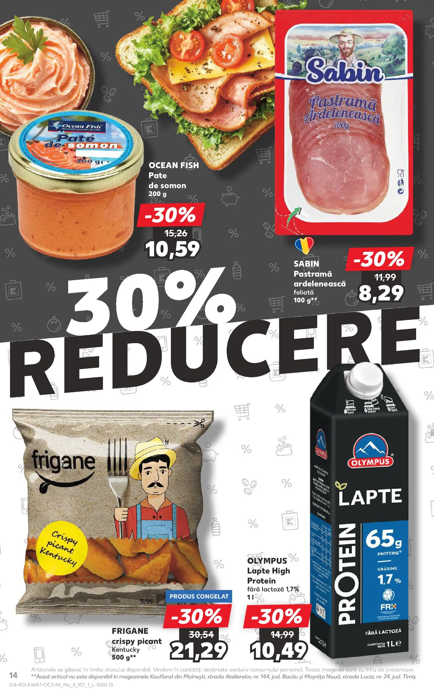 Catalog Kaufland - Domnesti 18.11.2025 - Revista si Oferta | Pagină: 14 | Produse: Masaüstü kılıfı, Pate, Lapte