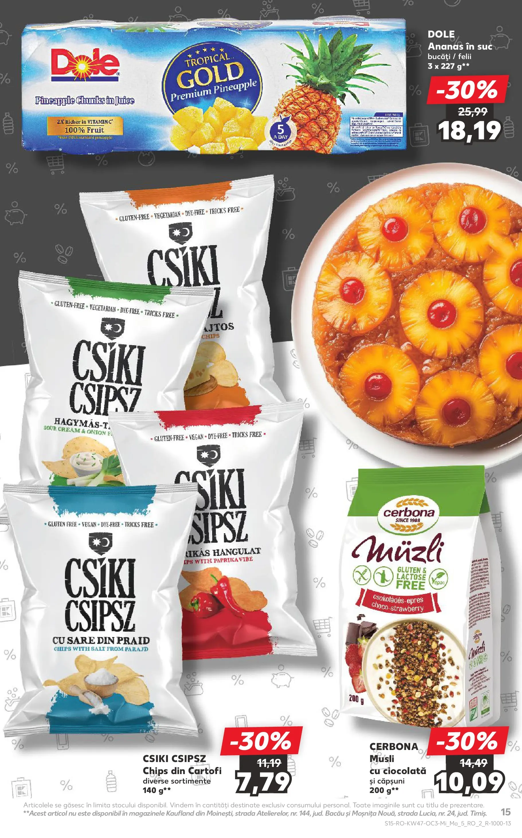 Catalog Kaufland - Domnesti 18.11.2025 - Revista si Oferta | Pagină: 15 | Produse: Ciocolată, Suc, Căpșuni, Sare