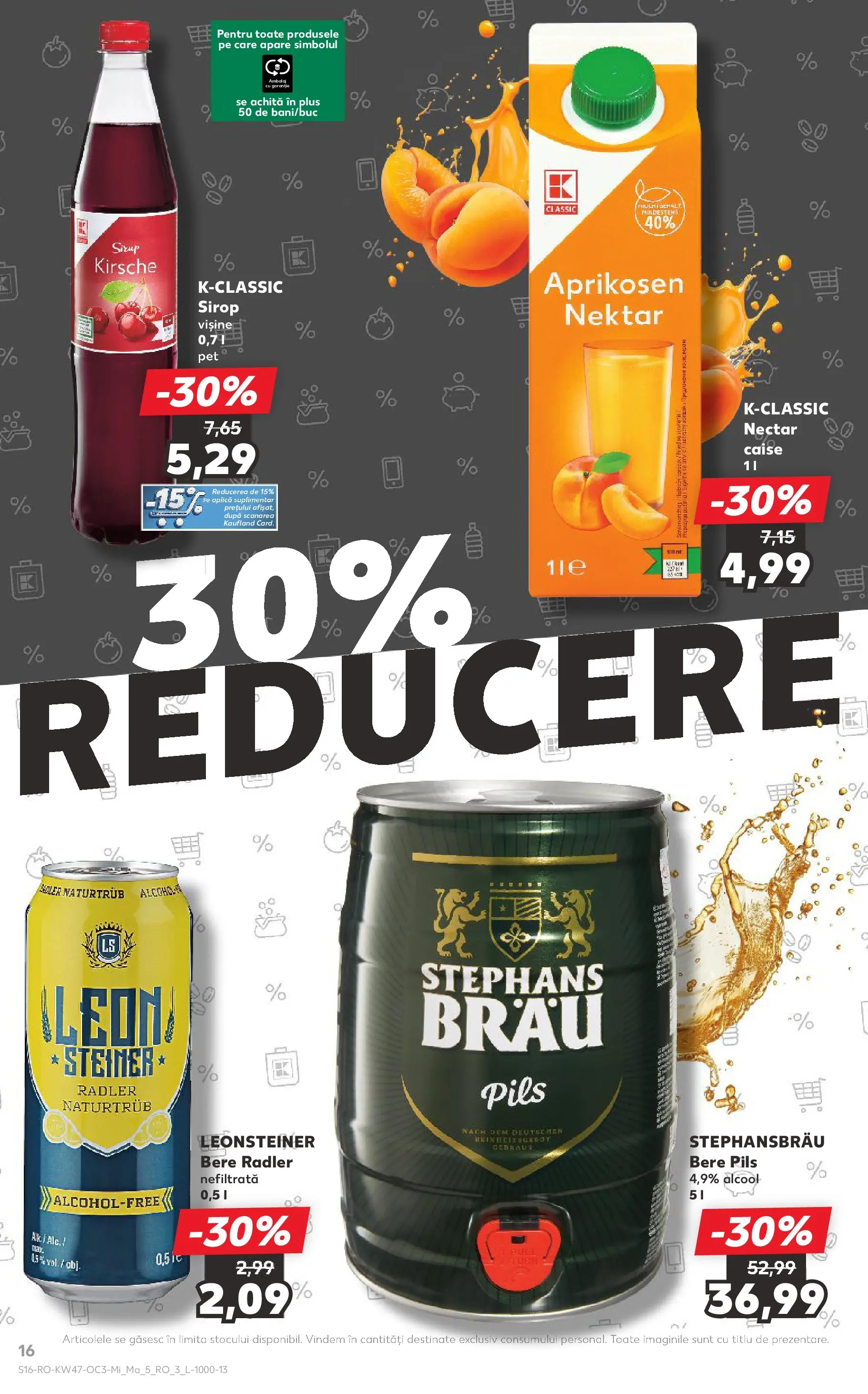 Catalog Kaufland - Domnesti 18.11.2025 - Revista si Oferta | Pagină: 16 | Produse: Bere, Sirop, Ahtapot