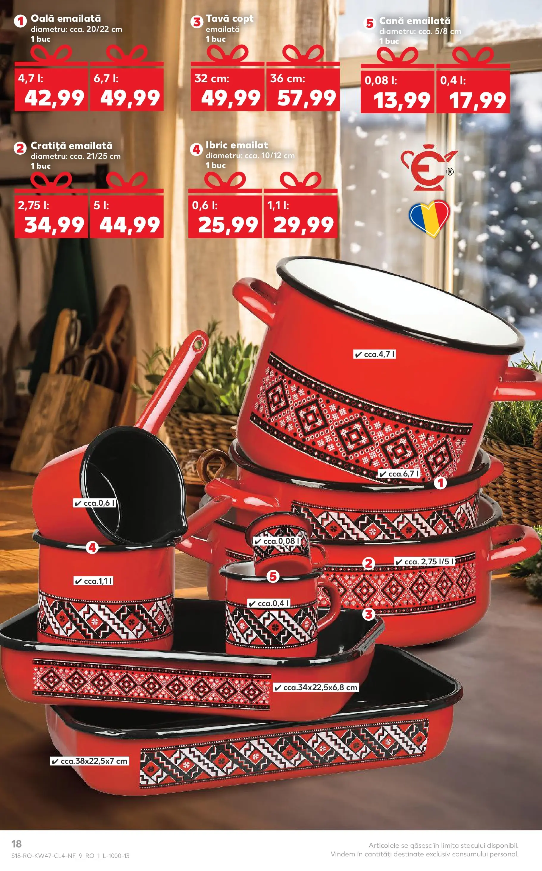 Catalog Kaufland - Domnesti 18.11.2025 - Revista si Oferta | Pagină: 18 | Produse: Cratiță, Oală