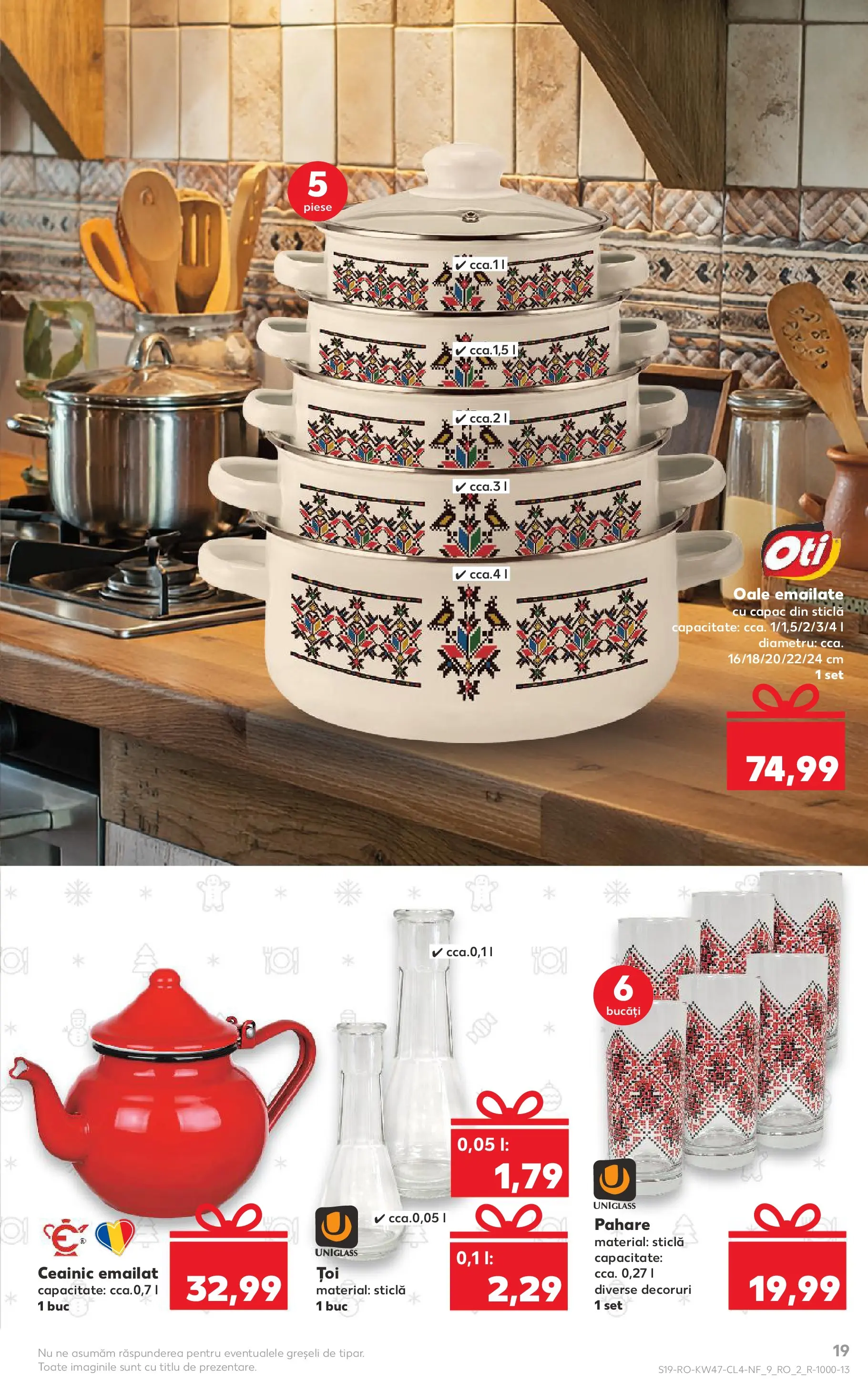 Catalog Kaufland - Domnesti 18.11.2025 - Revista si Oferta | Pagină: 19 | Produse: Pahare, Ceainic
