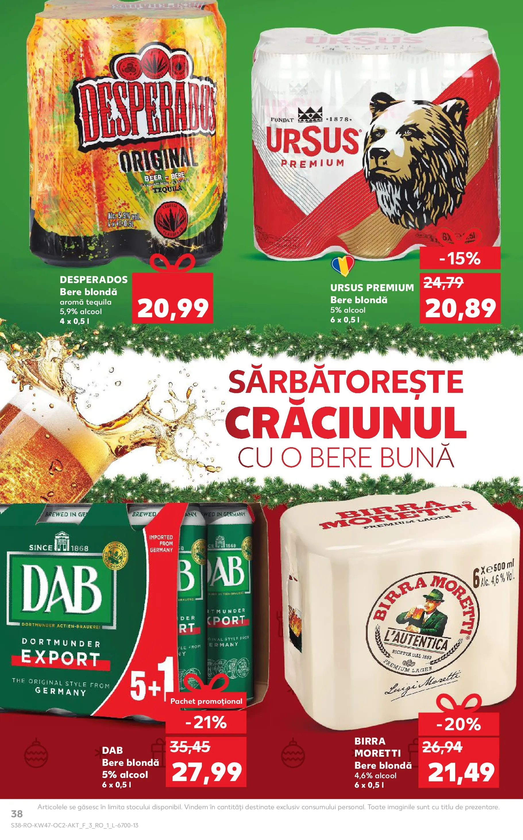 Catalog Kaufland - Comarnic 18.11.2025 - Revista si Oferta | Pagină: 38 | Produse: Delgeç, Eğitim çantaları, Bere