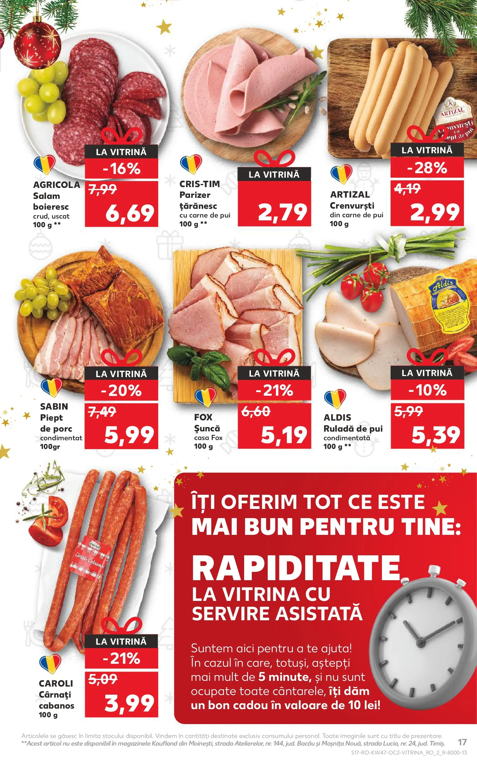 Catalog Kaufland - Fălticeni 19.11.2025 - Revista si Oferta | Pagină: 17 | Produse: Hacıyatmaz Kedi Oyuncağı, Șuncă, Carne De Pui, Parizer