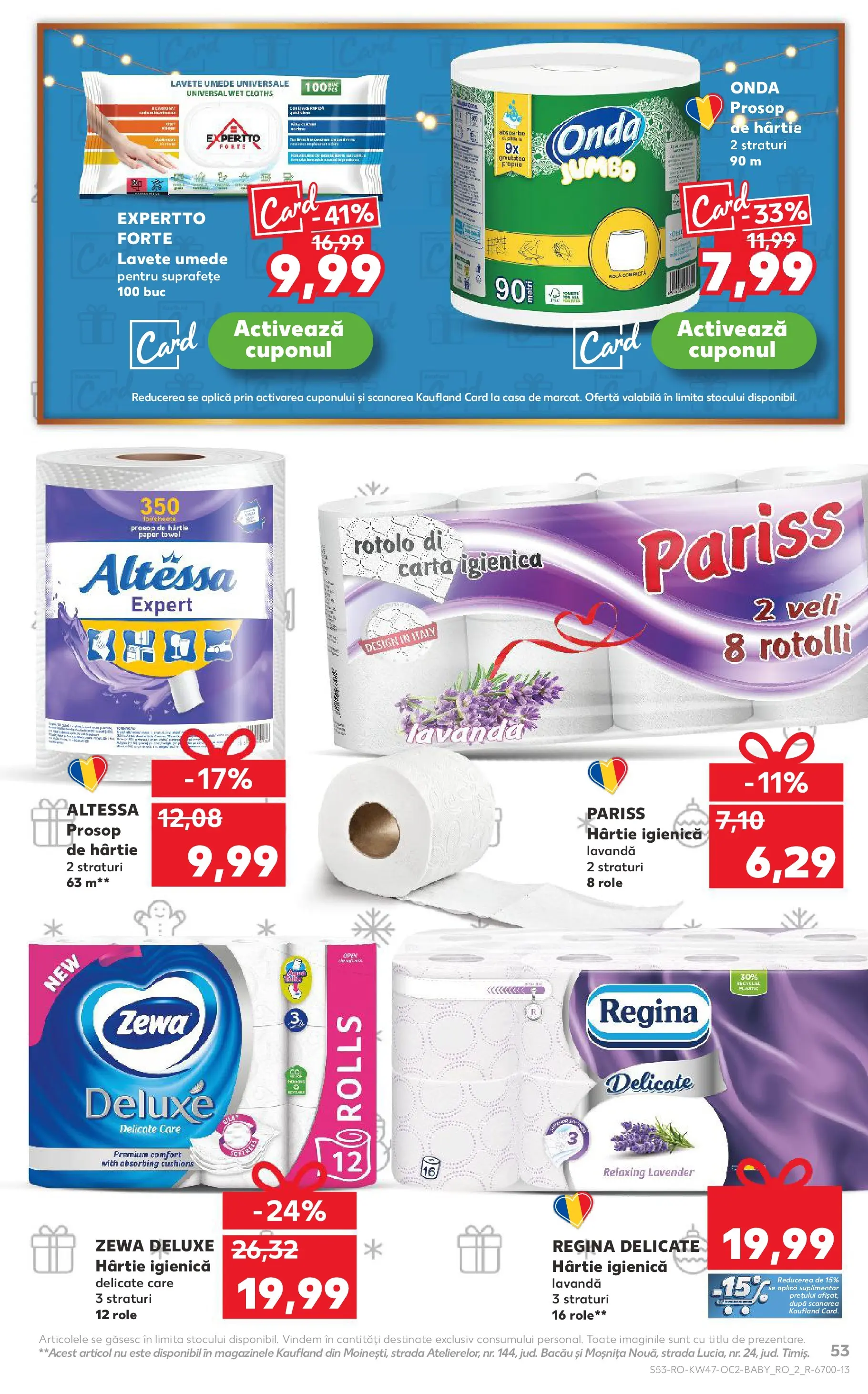 Catalog Kaufland - Comarnic 18.11.2025 - Revista si Oferta | Pagină: 53 | Produse: Role, Lavete