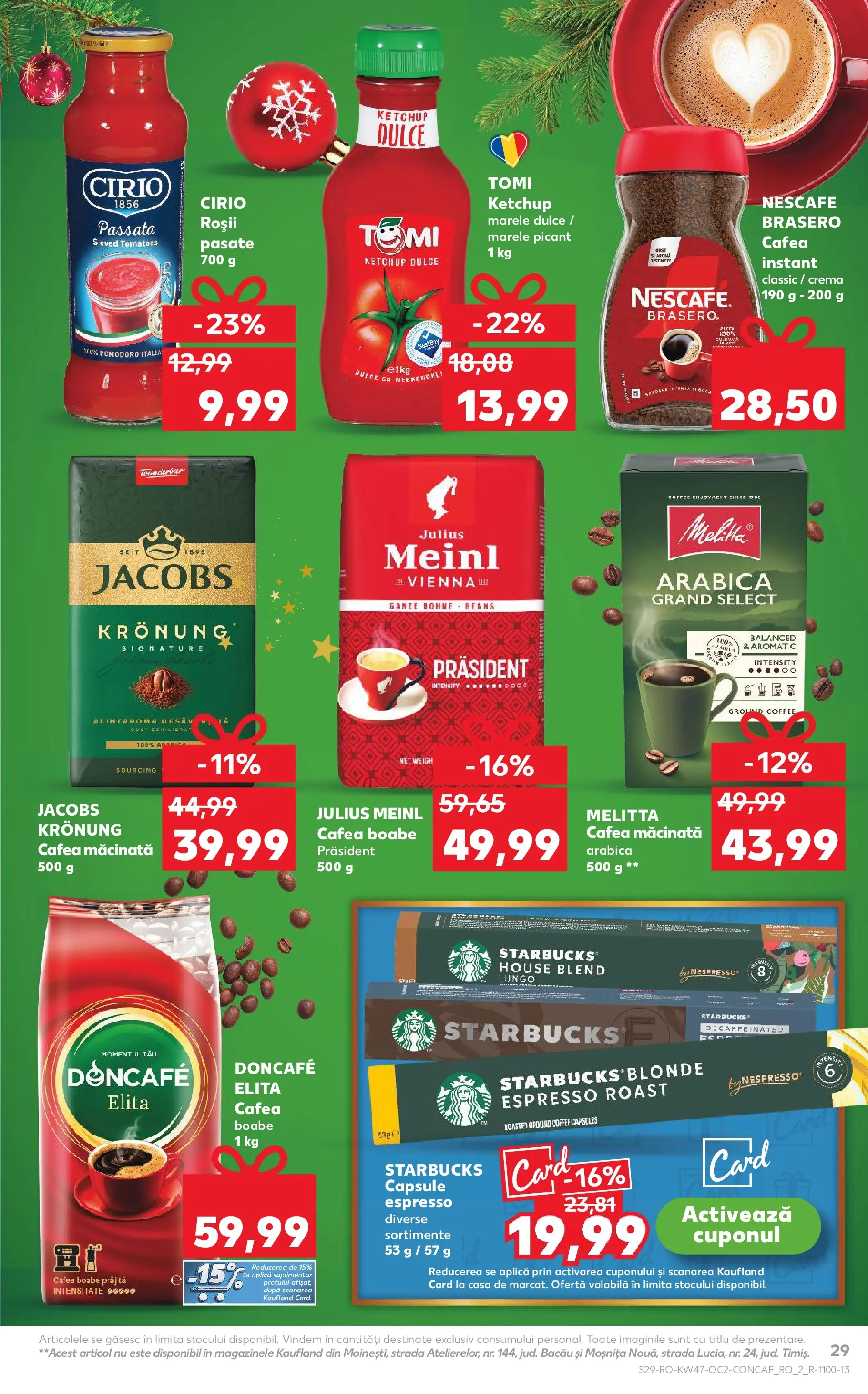 Catalog Kaufland - Ploiești 18.11.2025 - Revista si Oferta | Pagină: 29 | Produse: Köpek çiti, Cremă, Cafea, Ketchup