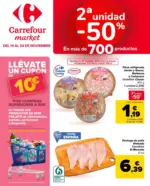 Carrefour Market 2a unitat -50% en més de 700productos - hasta el 24.11.2025