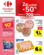 Carrefour Market 2a unitat -50% en més de 700productos - hasta el 24.11.2025
