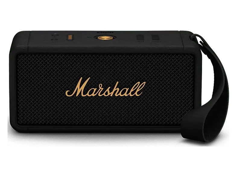 Marshall Middleton Bluetooth Speaker, Black & Brass; Bluetooth Lautsprecher