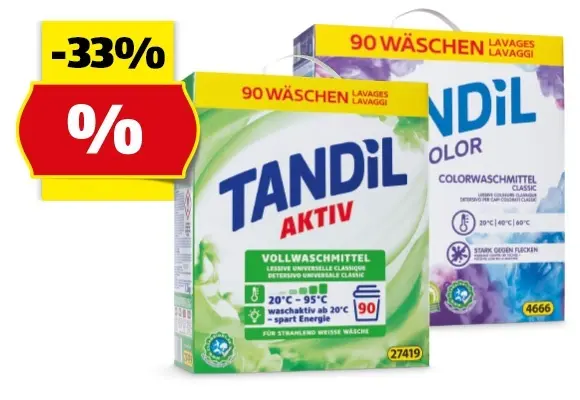 TANDIL Waschmittel, 90 Waschgänge
