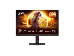 AOC Q27G4ZR 27 Zoll Gaming Monitor, QHD, 1 ms Reaktionszeit, 400 cd/m², 260 Hz, Schwarz, Rot