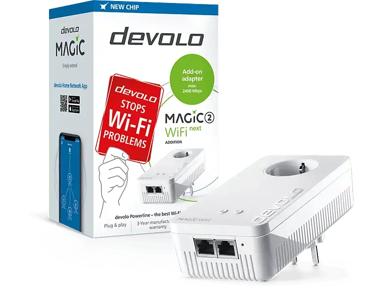 DevoLO Powerline 8610 Magic 2 WiFi next Erweiterungsadapter
