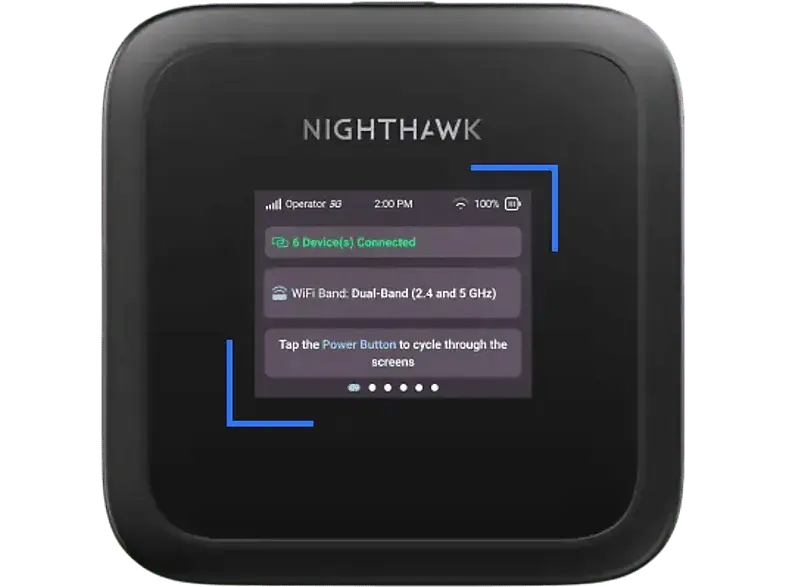 NETGEar MH3150-100EUS Nighthawk M3 mobiler Router, 5 G, bis zu 2.5 Gbit/s, schwarz