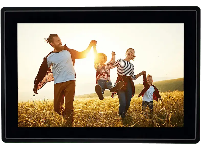 Rollei 100 Smarter Bilderrahmen, 10" Diagonale, Wifi, App Steuerung, Schwarz; Digitaler Bilderrahmen
