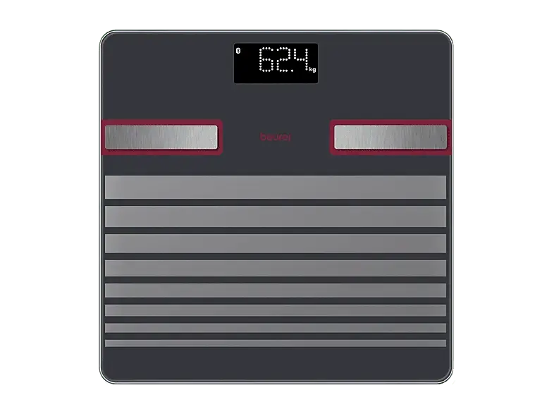 Beurer 105.48 BF451 Cherry Diagnosewaage mit Bluetooth, Maximale Tragkraft: 180 kg