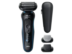 Braun 52-B1650S Rasierer (Akkubetrieb, Blau, EasyClean-System)