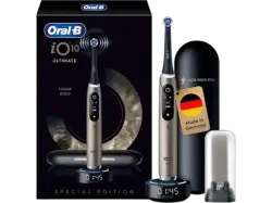 Oral-B iO Series 10 Special Edition Zahnbürste mit Lade-Reise-Etui Lunar Gold