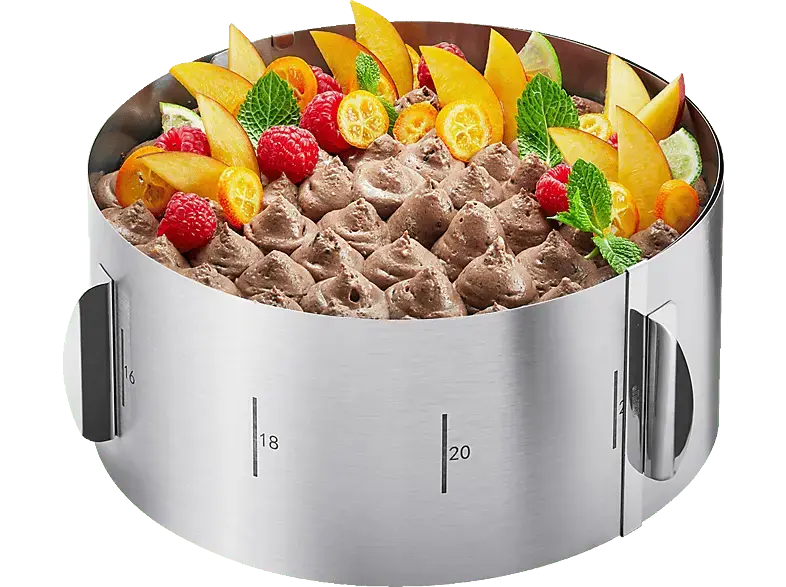 Gefu 14304 Tortenring, Edelstahl, Spülmaschinengeeignet