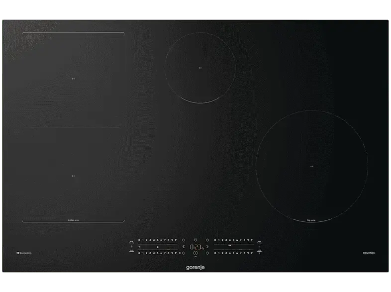 Gorenje GI8432BSCWF G600 Induktionskochfeld (795 mm breit, 4 Kochfelder, Glaskeramik, Autarkes Kochfeld)