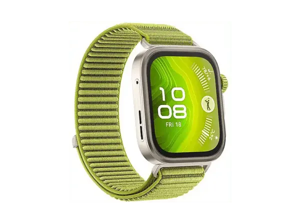 Huawei Watch Fit 4 Pro mit Nylonarmband, Gr&uuml;n; Smartwatch