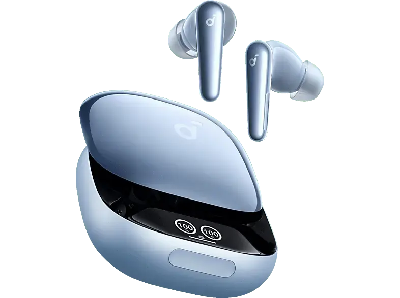 Anker Liberty 4 Pro True Wireless Earbuds mit Noise Cancelling, Hellblau Hochglanz; True Wireless Kopfhörer