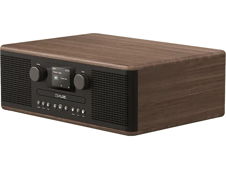 Pure Classic C-D6 Kompakt Anlage, Coffee Black/Walnut