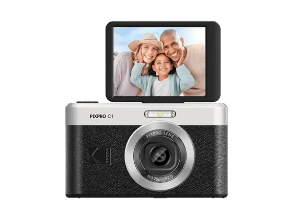 Kodak Pixpro C1 Digitalkamera, Bundle, Schwarz