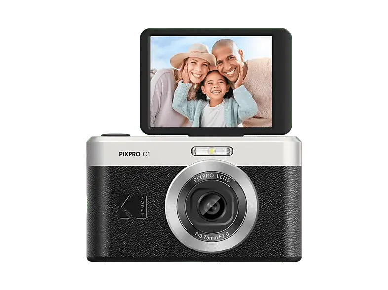 Kodak Pixpro C1 Digitalkamera, Bundle, Schwarz