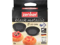 Zenker 6531 Torelettförmchen, schwarz metallic