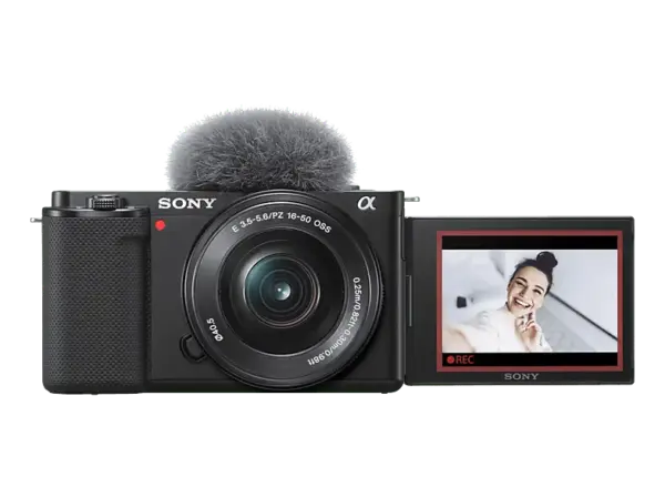 Sony Alpha ZV-E10L APS-C spiegellose Vlog-Kamera mit Wechselobjektiv und 16-50 mm f/3.5-5.6 (SELP16502) Power Zoom Kit-Objektiv; Systemkamera
