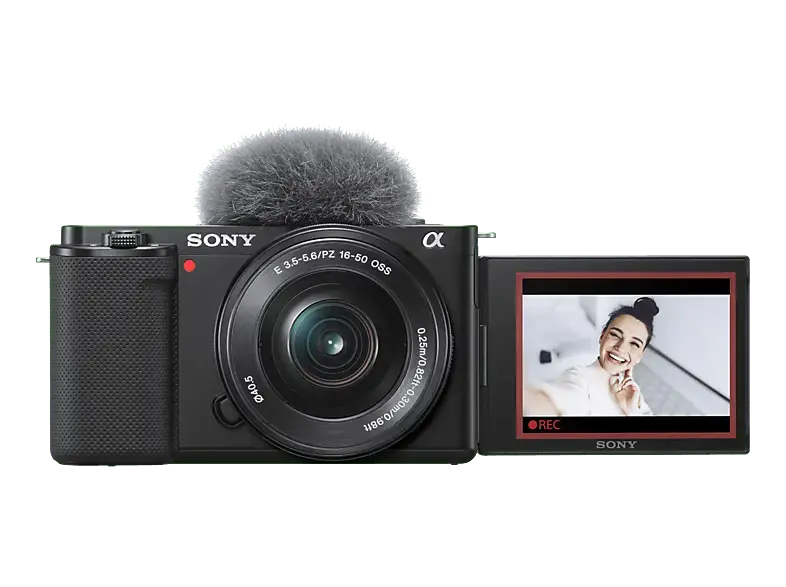 Sony Alpha ZV-E10L APS-C spiegellose Vlog-Kamera mit Wechselobjektiv und 16-50 mm f/3.5-5.6 Power Zoom Kit-Objektiv; Systemkamera