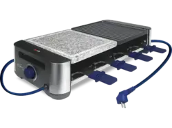 Koenic KRA-TR 815324 Raclette (in Schwarz, für 8 Personen, 1500 Watt)