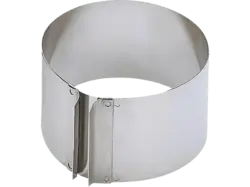 KAISER 769325 Tortenring mit Griffen, Silber