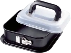 KAISER Bake & Take Springform quadratisch, Schwarz