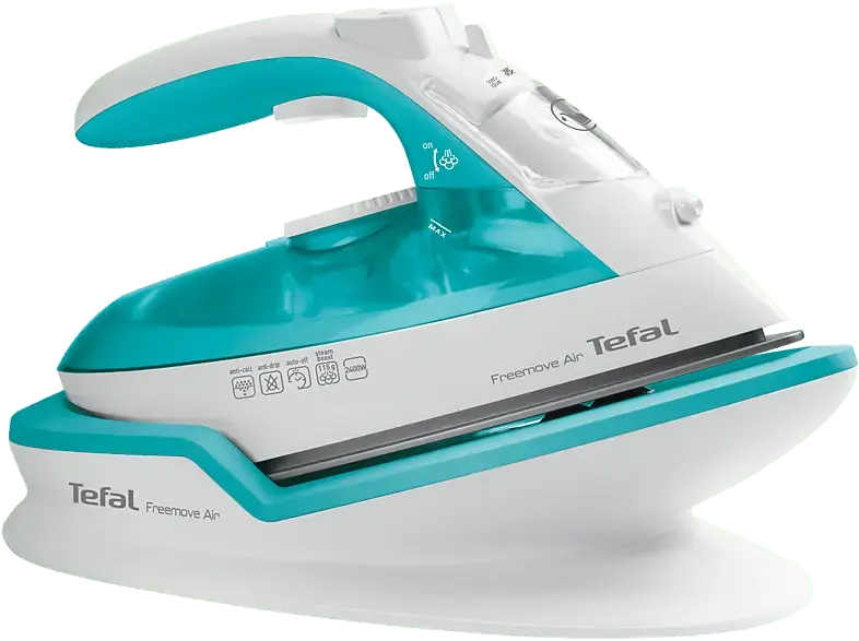 Tefal FV 6520 Freemove Air Kabelloses Dampfbügeleisen (2400 Watt, Türkis)