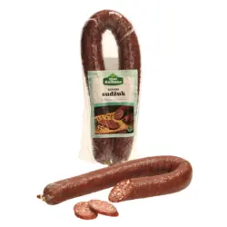 Halal Rinderwurst, grobzerkleinert, geräuchert, luftgetrocknet