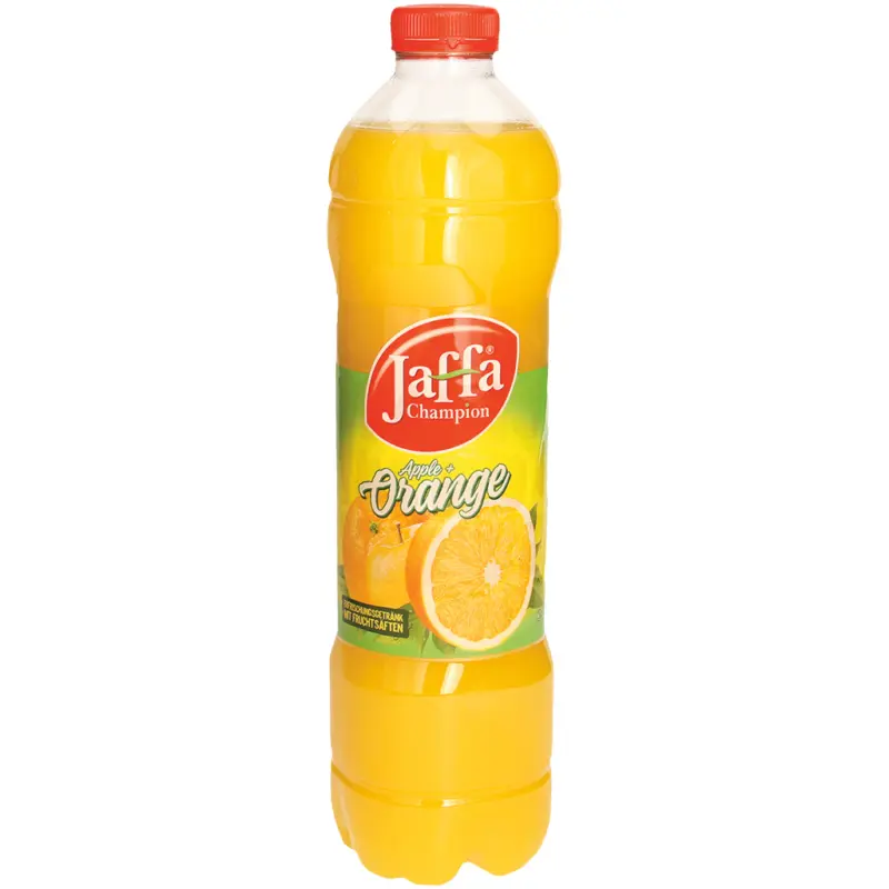Erfrischungsgetränk mit Fruchtsäften und Vitaminen, pasteurisiert. Apfel-Orange-Geschmack