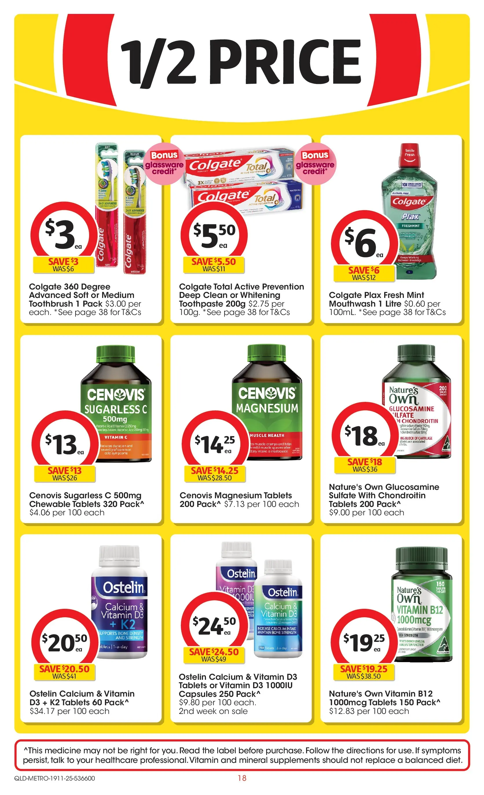 ﻿﻿Coles catalogue valid from 18/11/2025 > Online Australia | Page: 18 | Products: Toothpaste, Mouthwash, Toothbrush, Tablets