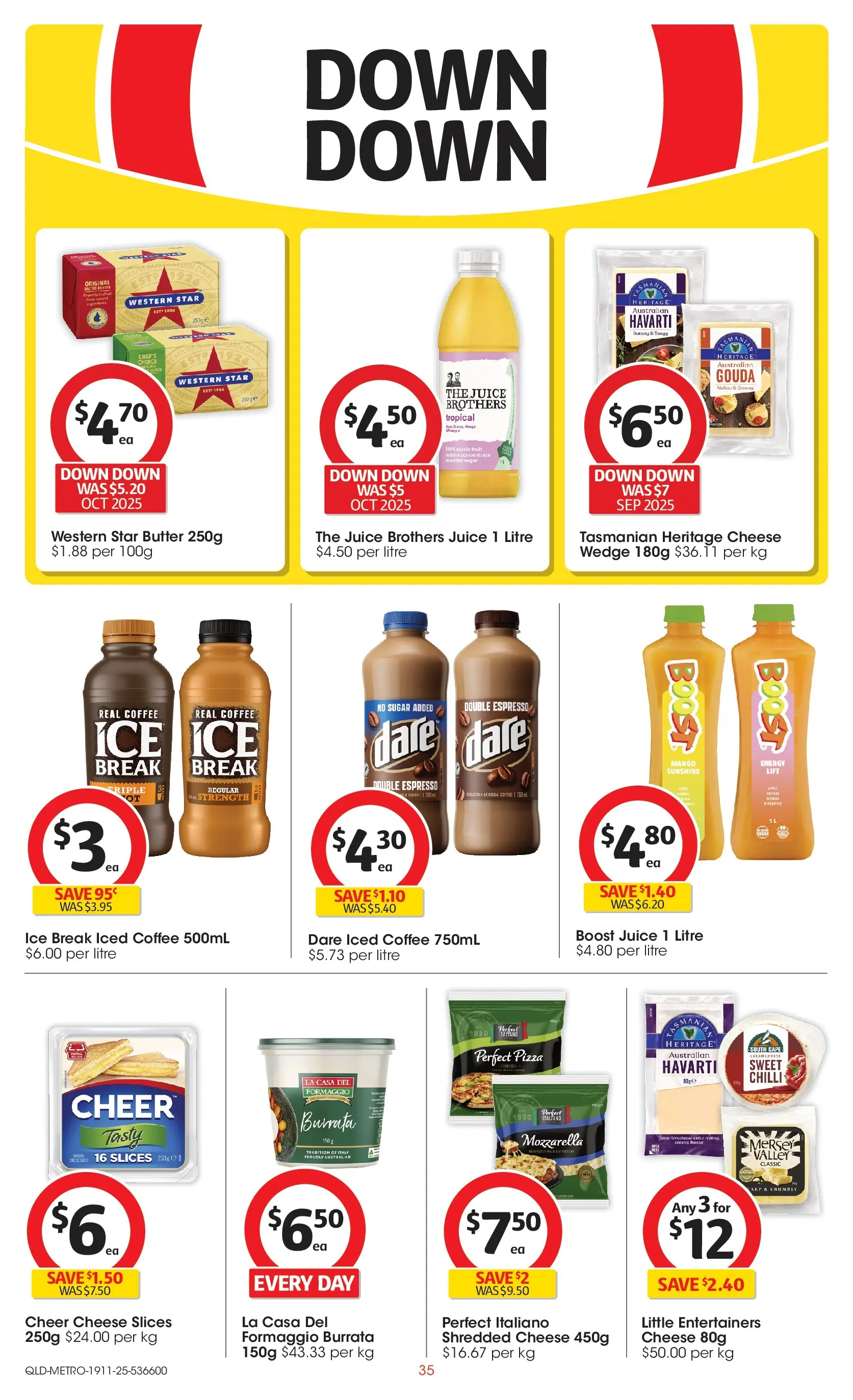 ﻿﻿Coles catalogue valid from 18/11/2025 > Online Australia | Page: 35 | Products: Cheese, Pizza, Sugar, Mango