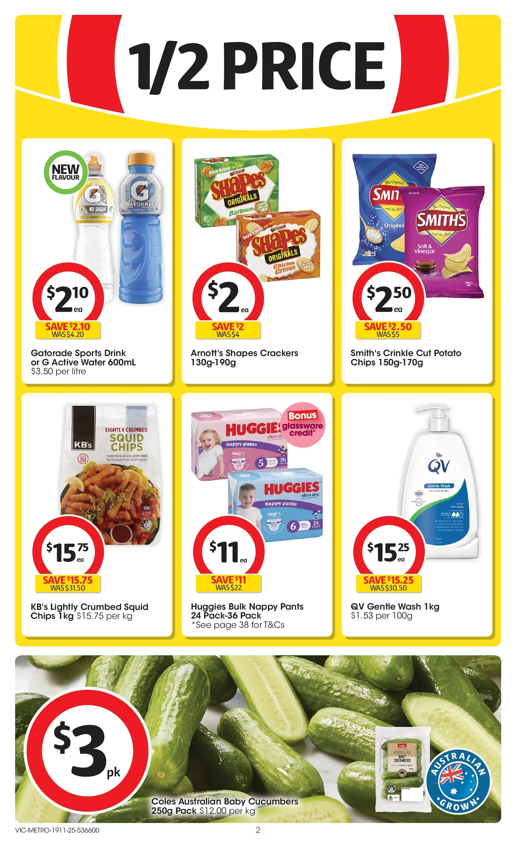 ﻿﻿Coles catalogue valid from 18/11/2025 > Online Australia | Page: 2 | Products: Glassware, Salt, Vinegar, Sensitive skin
