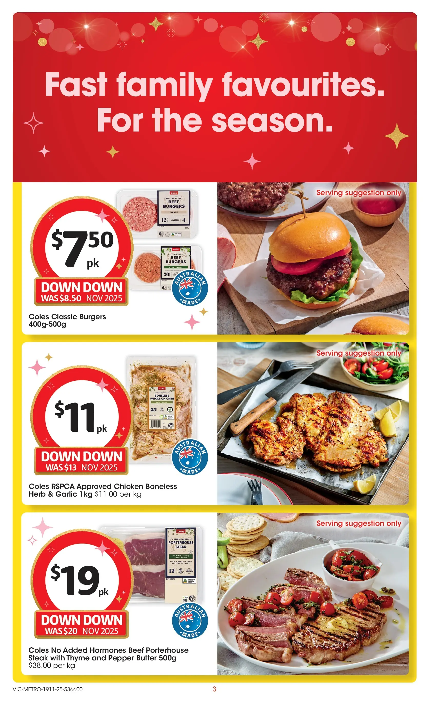 ﻿﻿Coles catalogue valid from 18/11/2025 > Online Australia | Page: 3 | Products: Butter, Herb, Pepper, Parsley