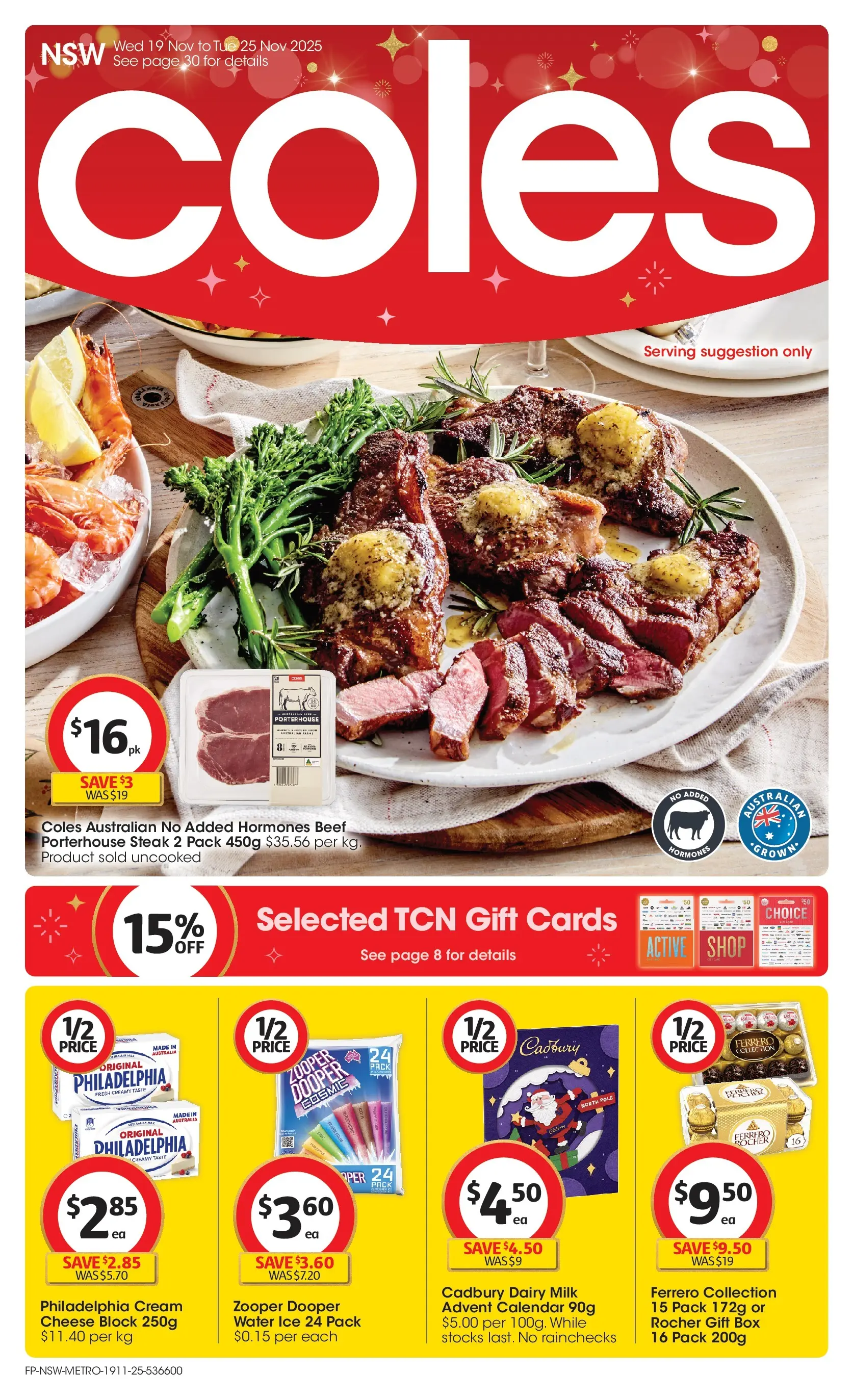 ﻿﻿Coles catalogue valid from 18/11/2025 > Online Australia | Page: 1 | Products: Box, Milk, Dairy, Cream