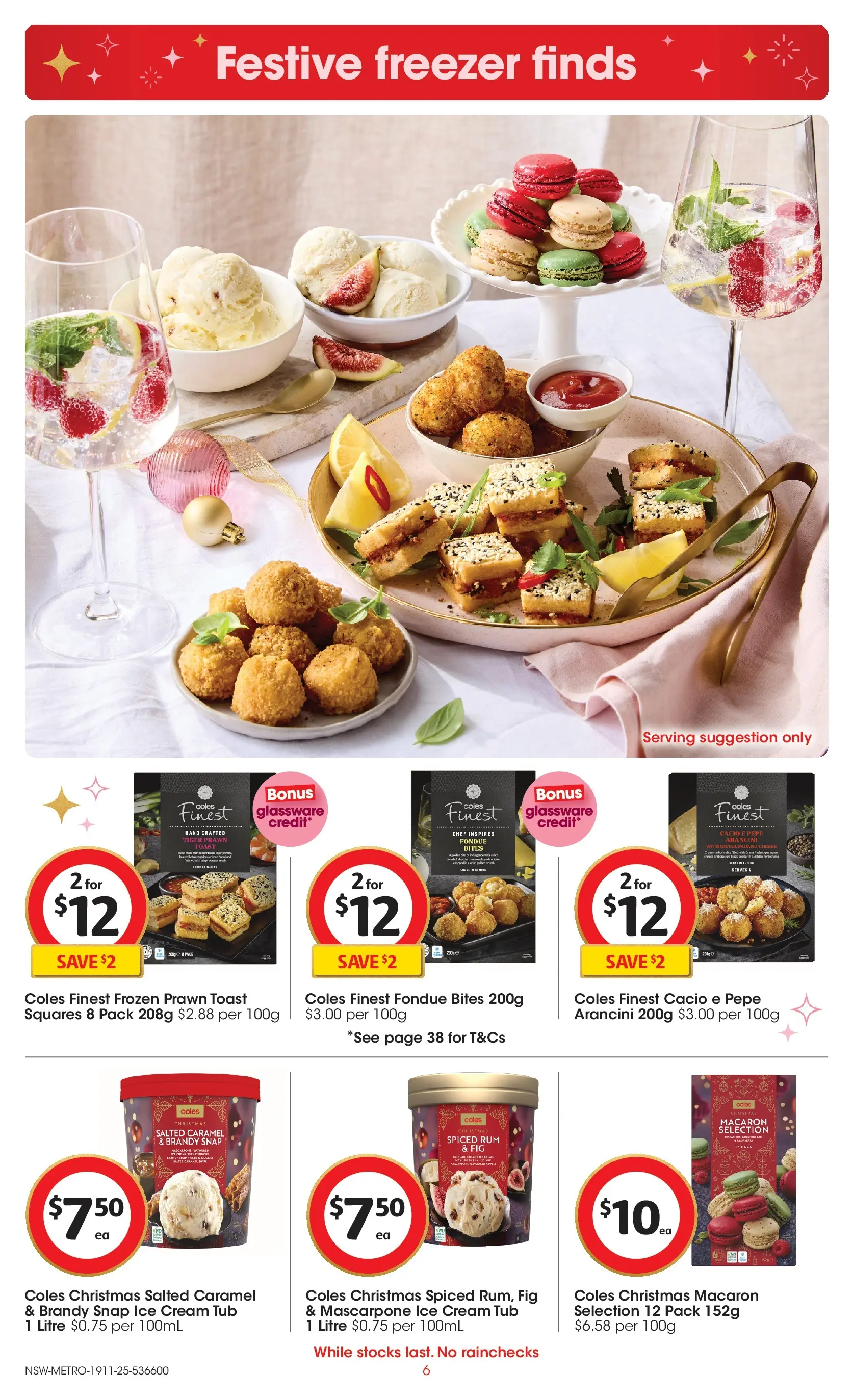 ﻿﻿Coles catalogue valid from 18/11/2025 > Online Australia | Page: 6 | Products: Glassware, Ice cream, Rum, Freezer
