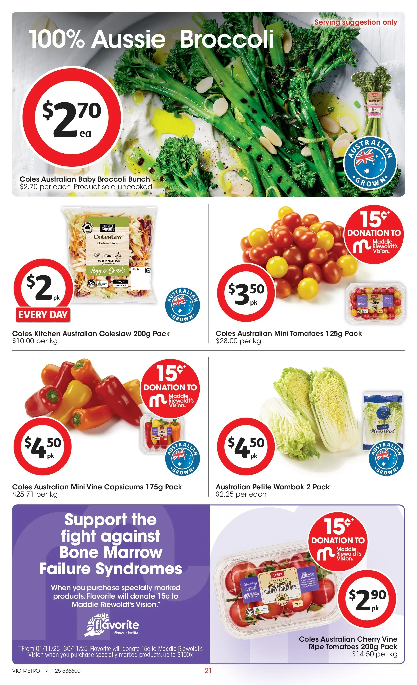 ﻿﻿Coles catalogue valid from 18/11/2025 > Online Australia | Page: 21 | Products: Tomatoes
