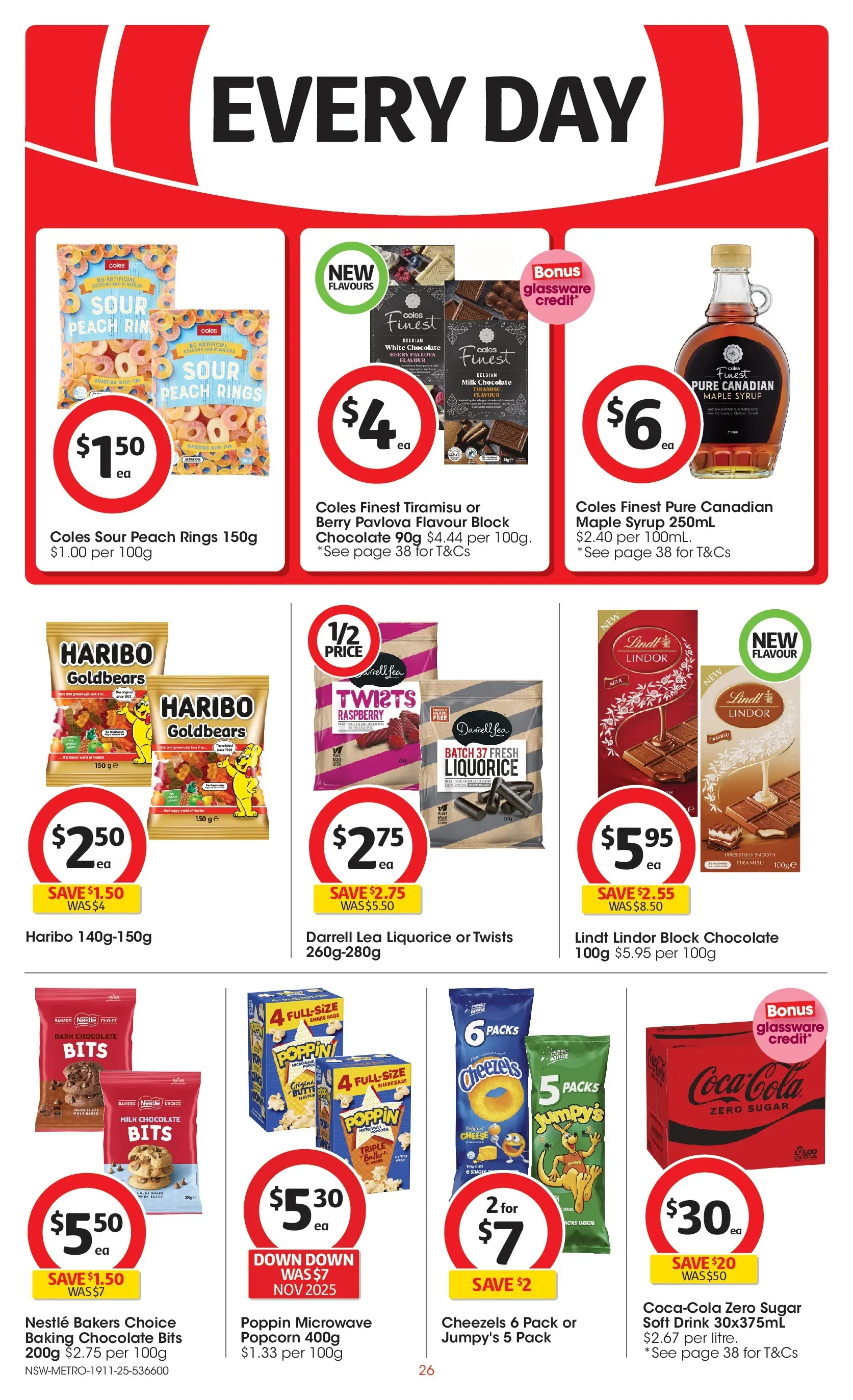 ﻿﻿Coles catalogue valid from 18/11/2025 > Online Australia | Page: 26 | Products: Sugar, Raspberry, Pavlova, Microwave