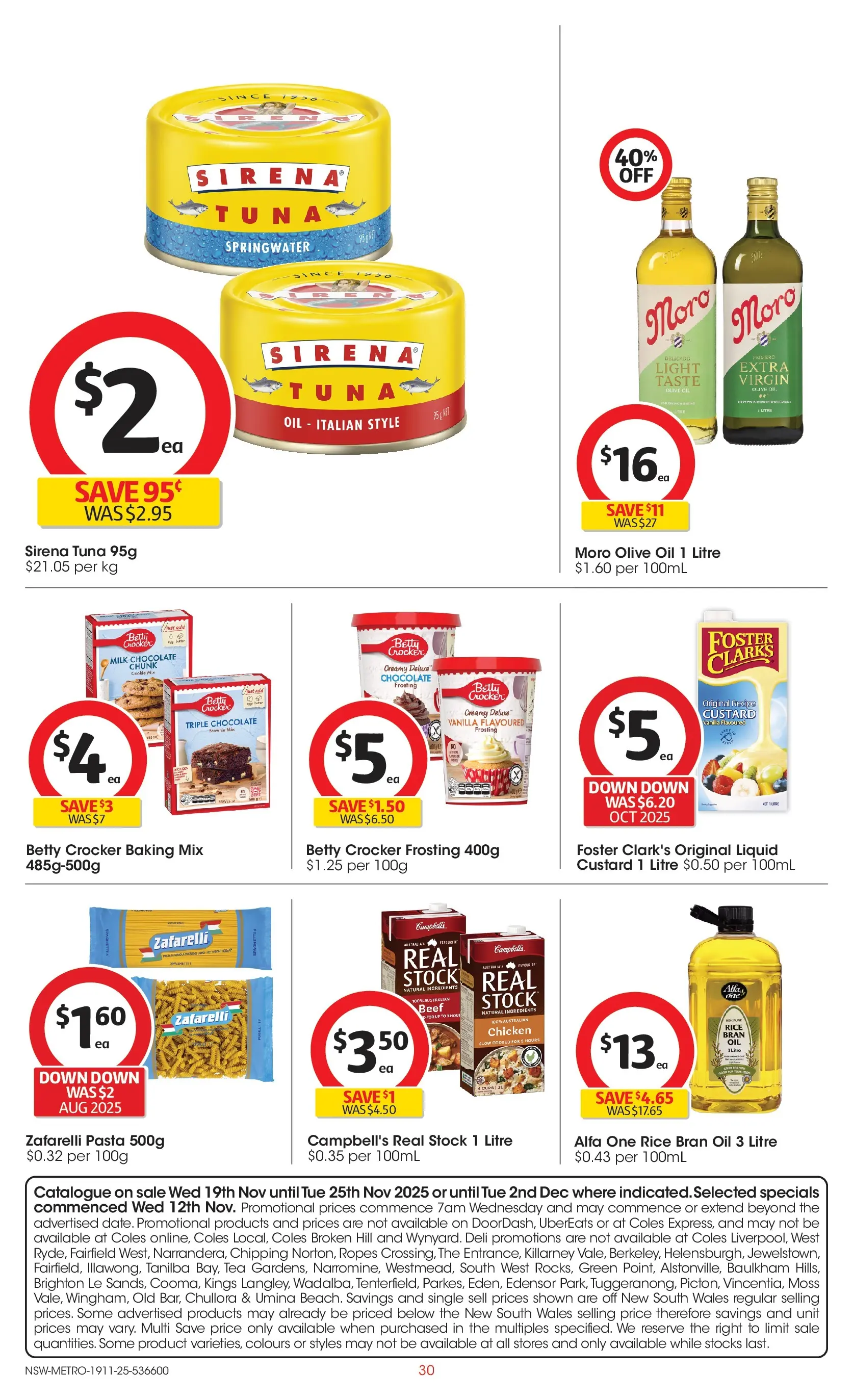 ﻿﻿Coles catalogue valid from 18/11/2025 > Online Australia | Page: 30 | Products: Light, Chocolate, Tea, Tuna